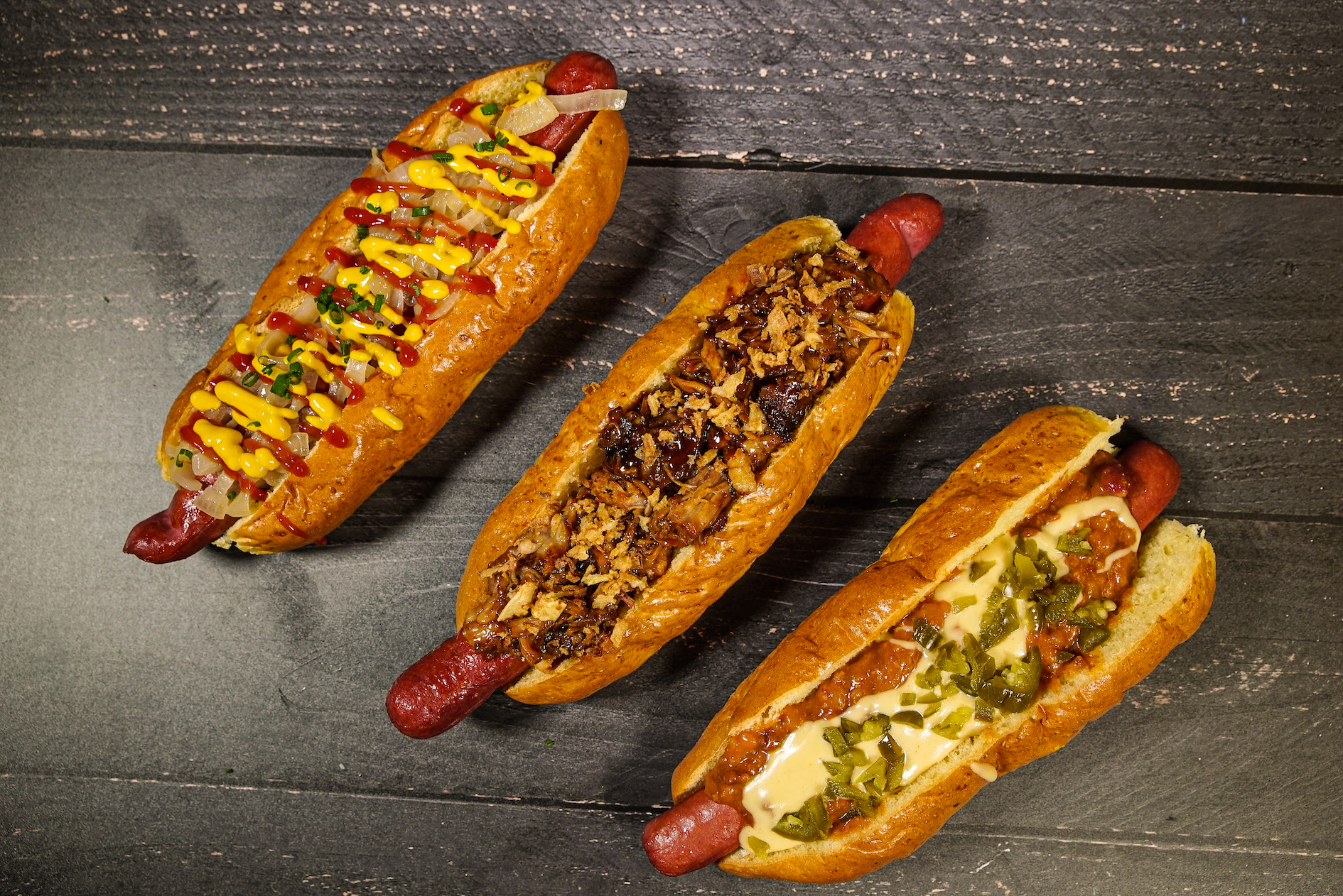 Gourmet hotdog 
